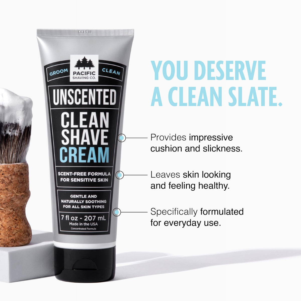 Pacific Shaving Company Sensitive Shaving Cream packaging