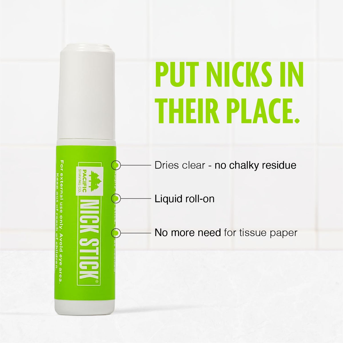 Pacific Shaving Company Styptic Nick Stick packaging