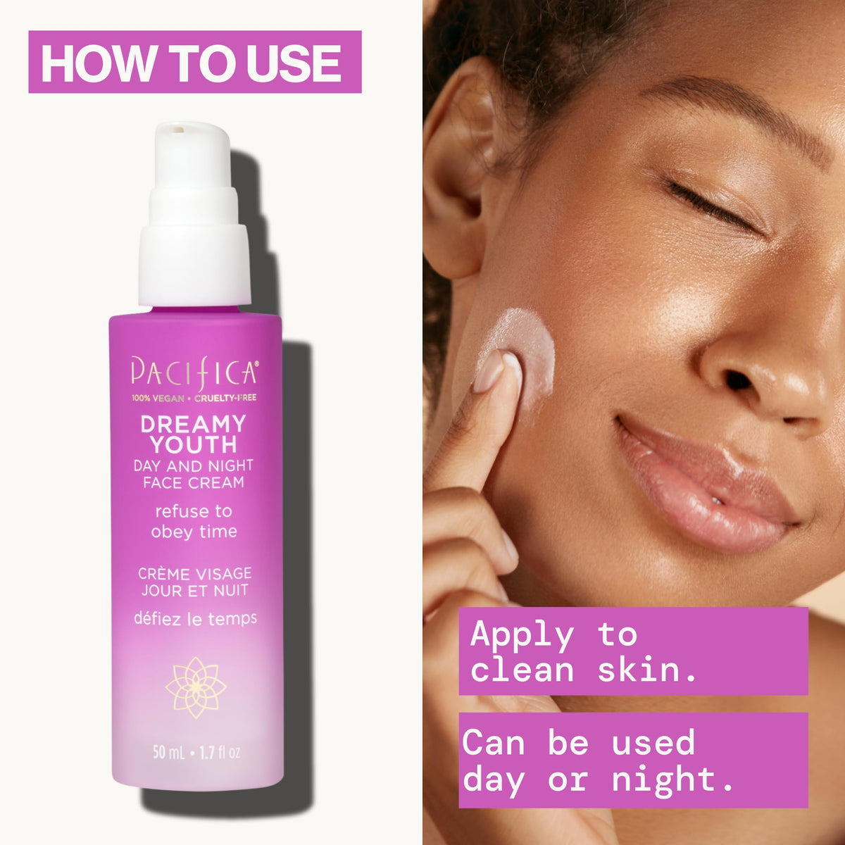 Pacifica Dreamy Youth Face Cream ingredients list