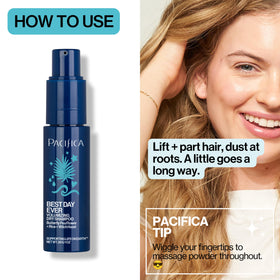 Pacifica Dry Shampoo Powder side view showing packaging details