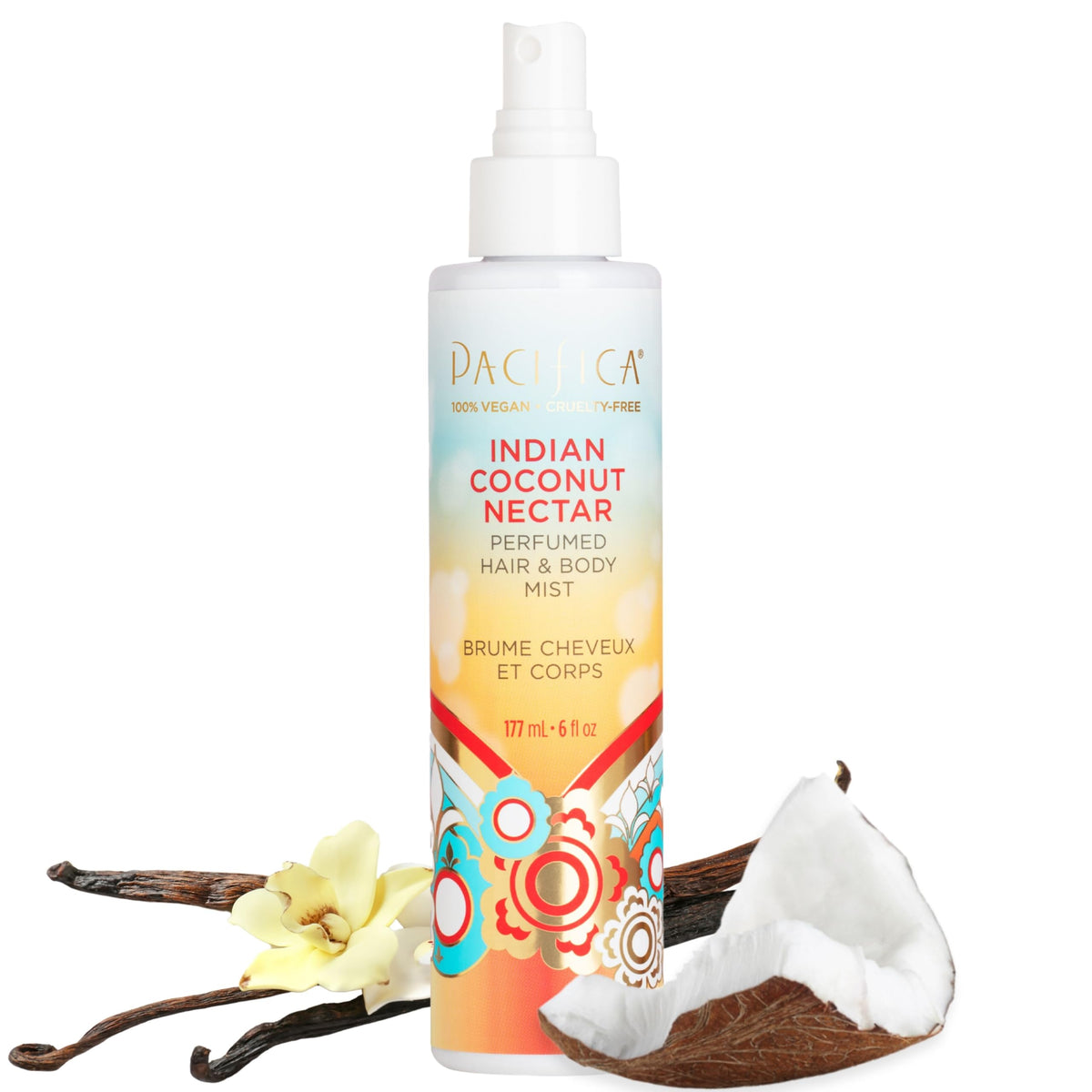 Pacifica Indian Coconut Nectar Hair & Body Mist front view
