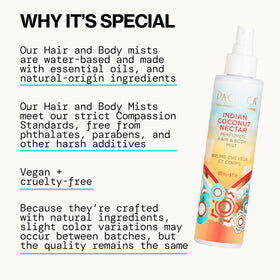 Pacifica Indian Coconut Nectar Hair & Body Mist in lifestyle setting