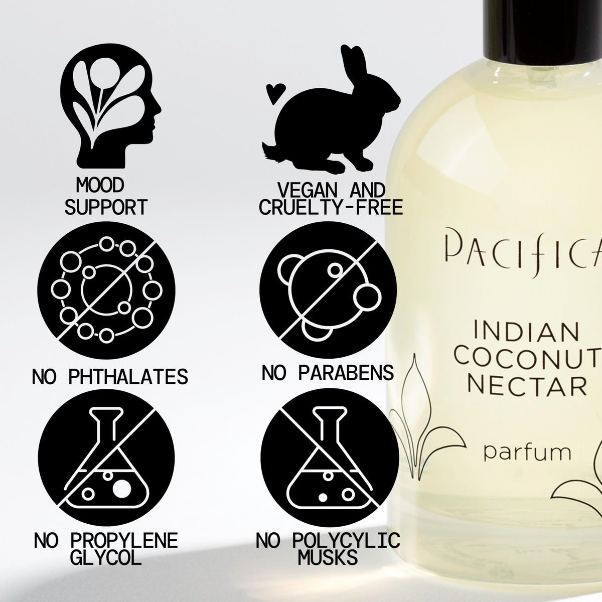 Pacifica Indian Coconut Nectar Spray Perfume in a lifestyle setting