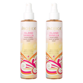 Pacifica Island Vanilla Hair & Body Mist 6 oz bottle front view
