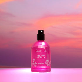 Pacifica Island Vanilla Spray Perfume 2oz with ingredients list