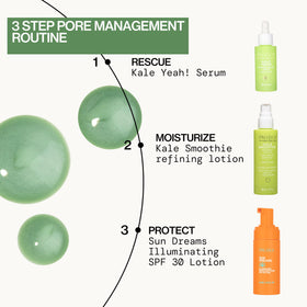 Pacifica Kale Yeah! Redness Rehab Serum application on skin