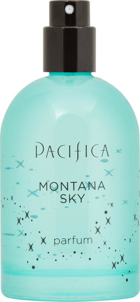 Pacifica Montana Sky Spray Perfume mist in the air