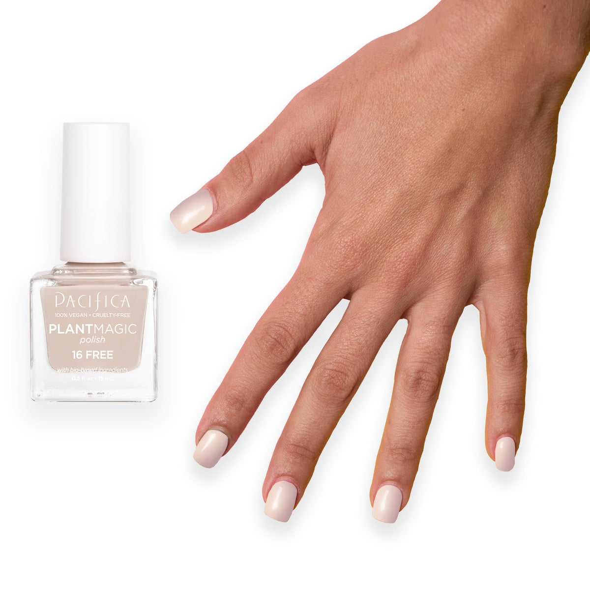 Pacifica Natural Nail Polish Plant Magic Brown Beige packaging