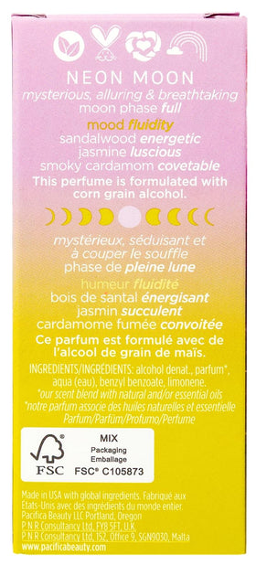 Pacifica Neon Moon Spray Perfume lifestyle scene on a vanity