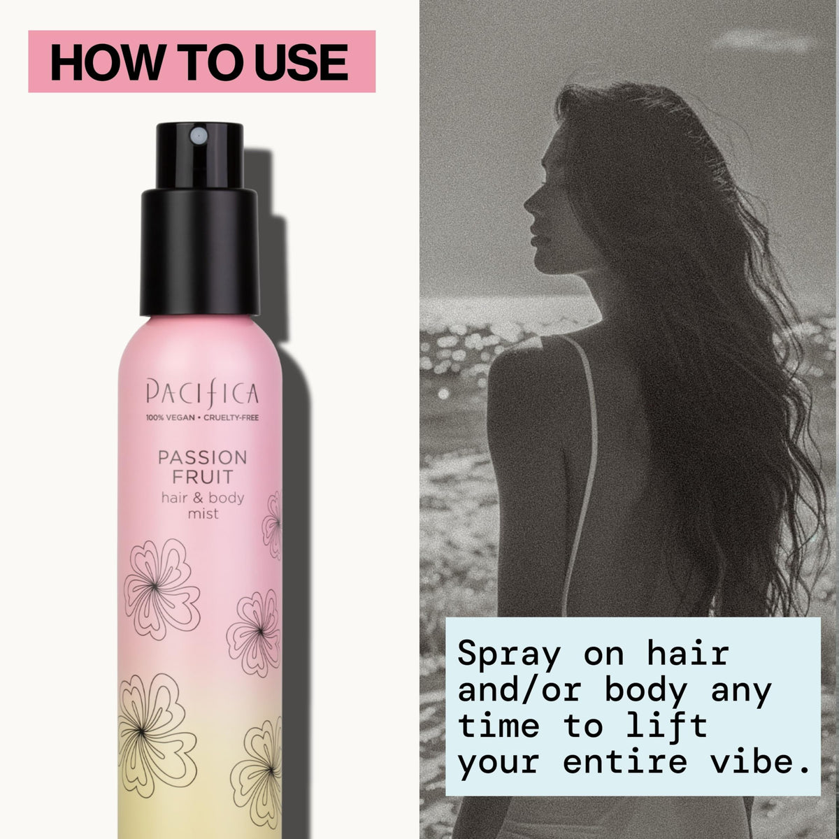Pacifica Passion Fruit Body Mist 5 oz ingredients list