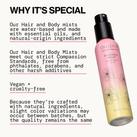 Pacifica Passion Fruit Body Mist 5 oz packaging