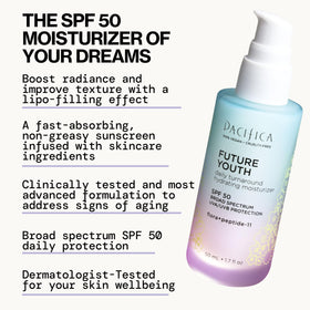 Pacifica Peptide Face Moisturizer in lifestyle setting on bathroom counter