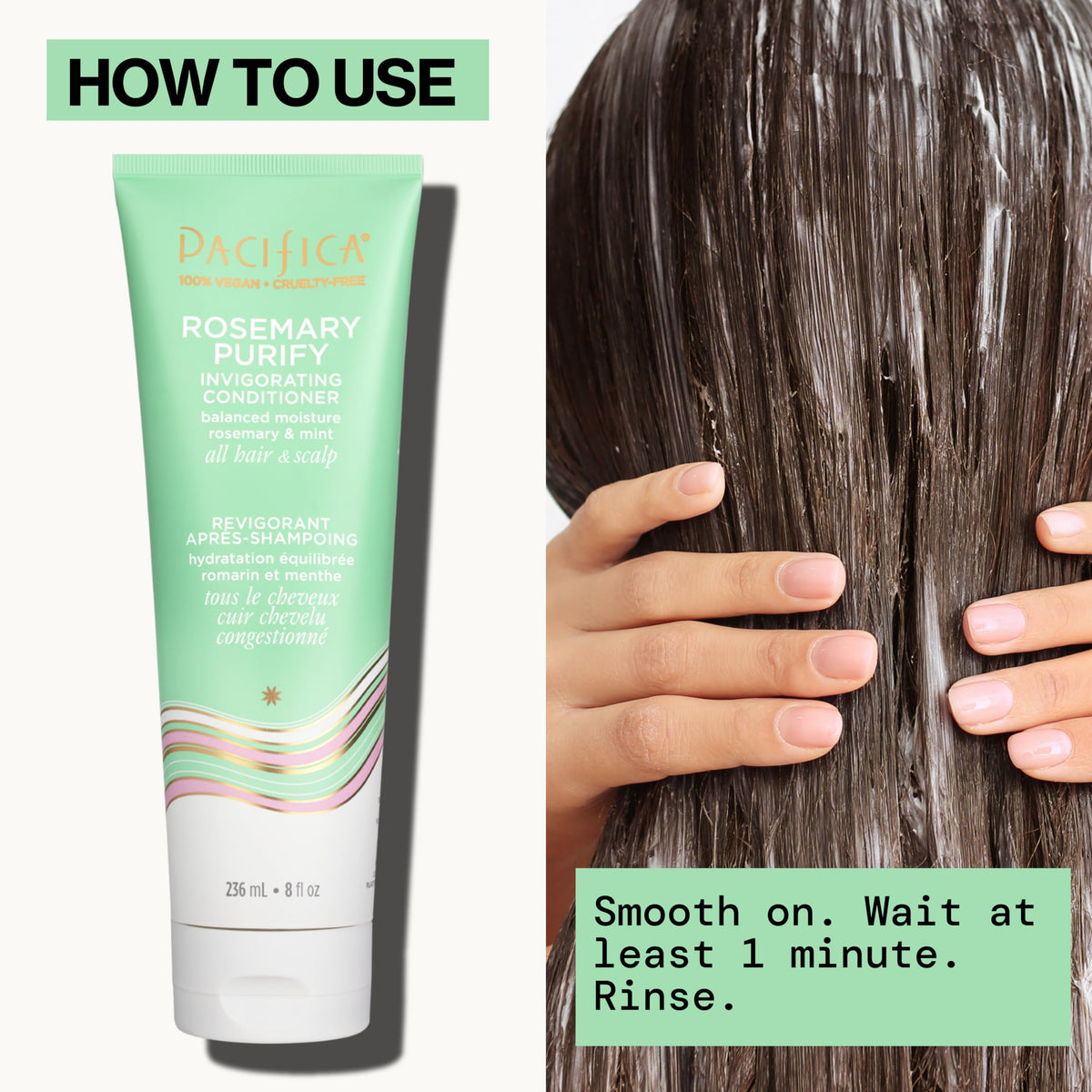 Pacifica Rosemary Purify Conditioner 8 oz with ingredients list