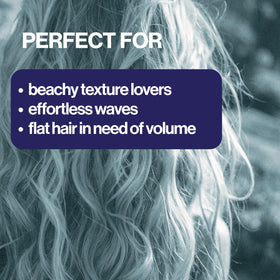 Pacifica Salty Waves Spray application on hair