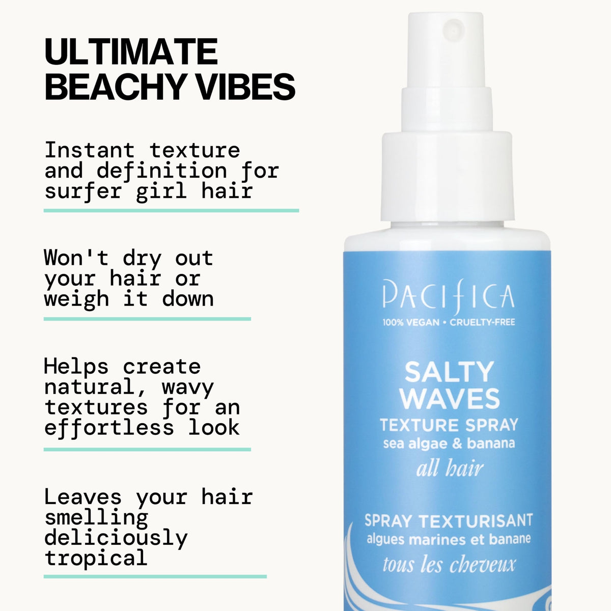 Pacifica Salty Waves Texture Sea Salt Spray back view