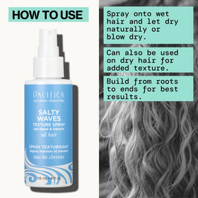 Pacifica Salty Waves Texture Sea Salt Spray packaging details