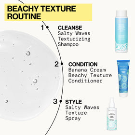 Pacifica Salty Waves Texturizing Shampoo 422g in use during shower
