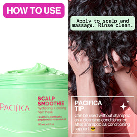 Pacifica Scalp Smoothie Hydrating Scalp 6 fl oz on vanity