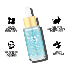 Pacifica Sea & C Love Vitamin C Serum application on skin