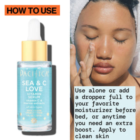 Pacifica Sea & C Love Vitamin C Serum lifestyle scene
