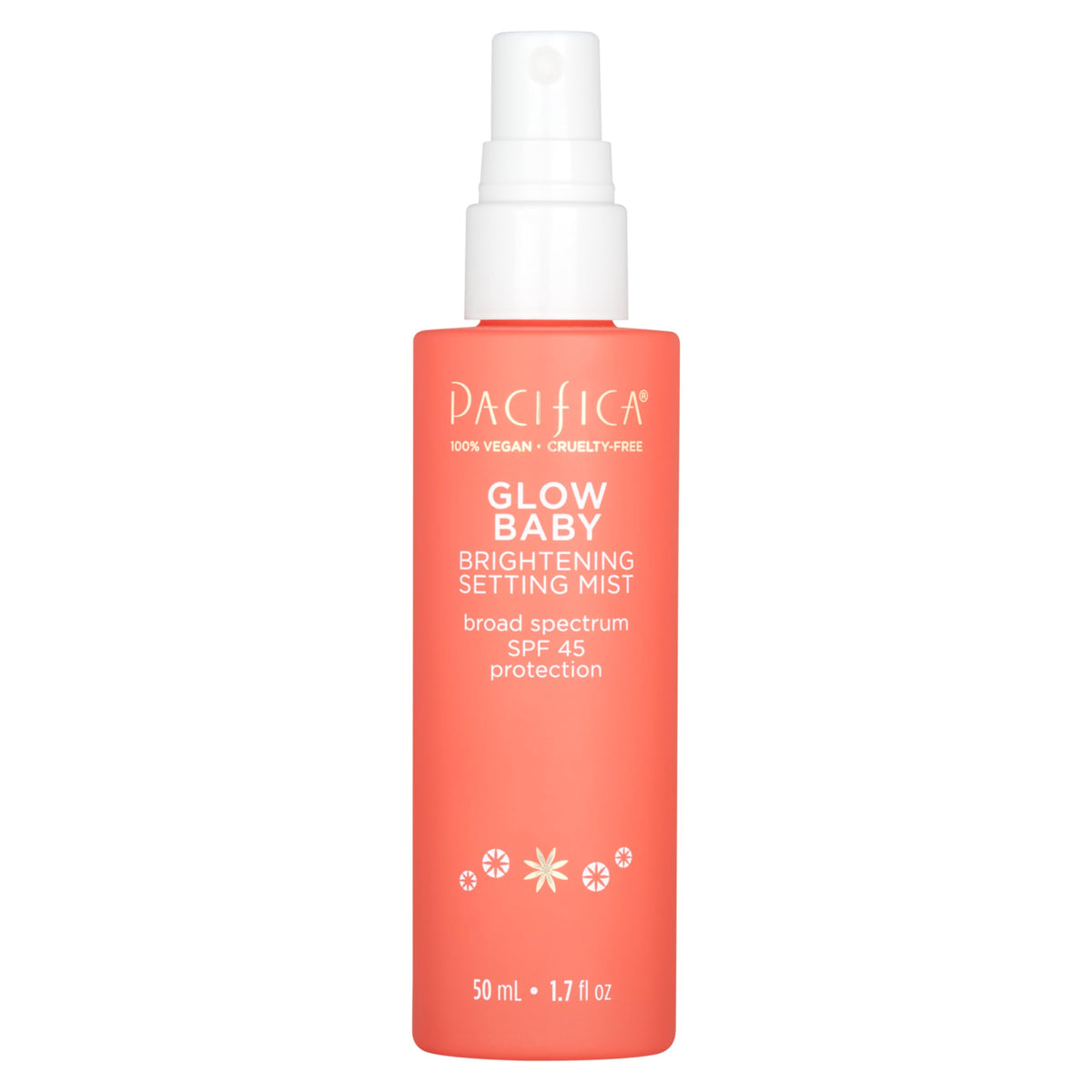 Pacifica Setting Spray Glow Baby Brightening Mist close-up of nozzle