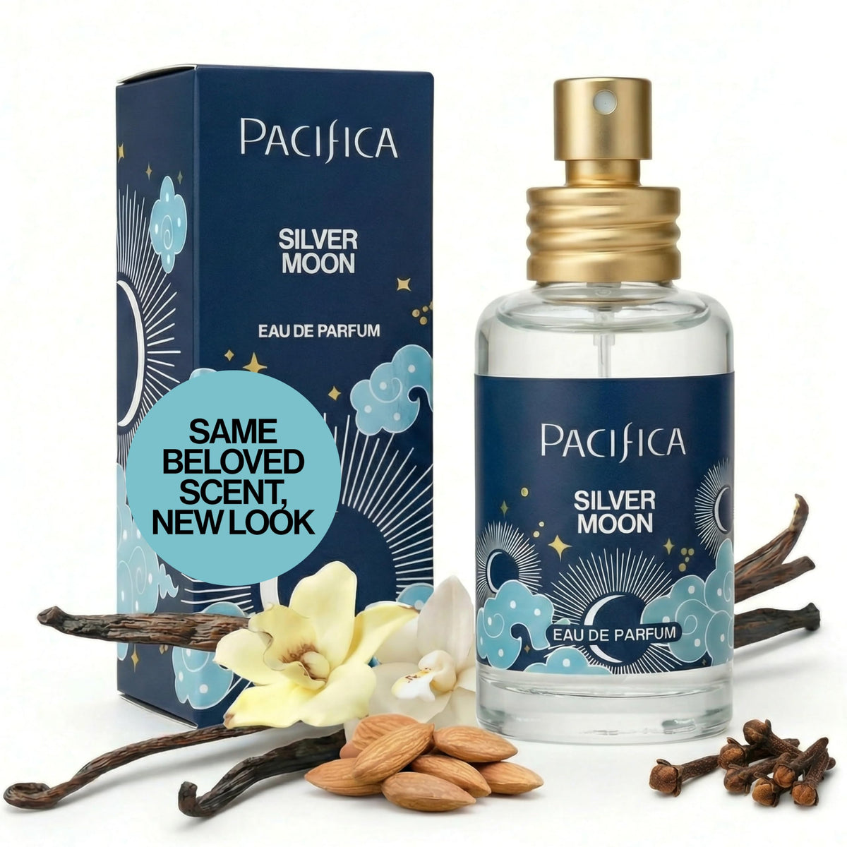 Pacifica Silver Moon Perfume 1oz front view with packaging