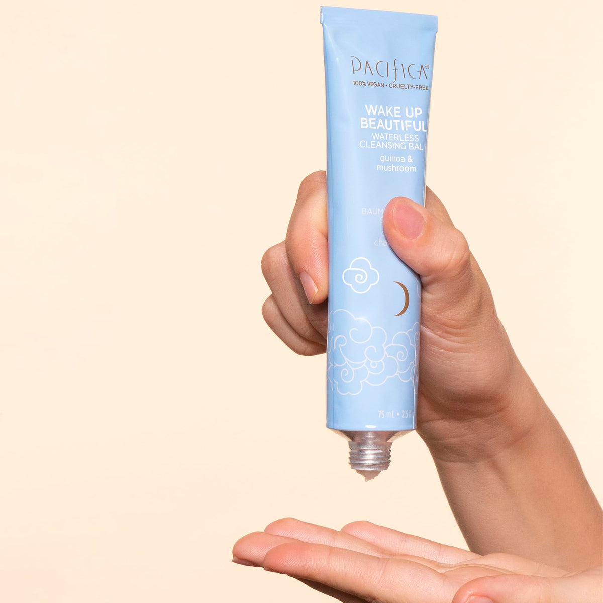 Pacifica Wake Up Beautiful Cleansing Balm application demonstration
