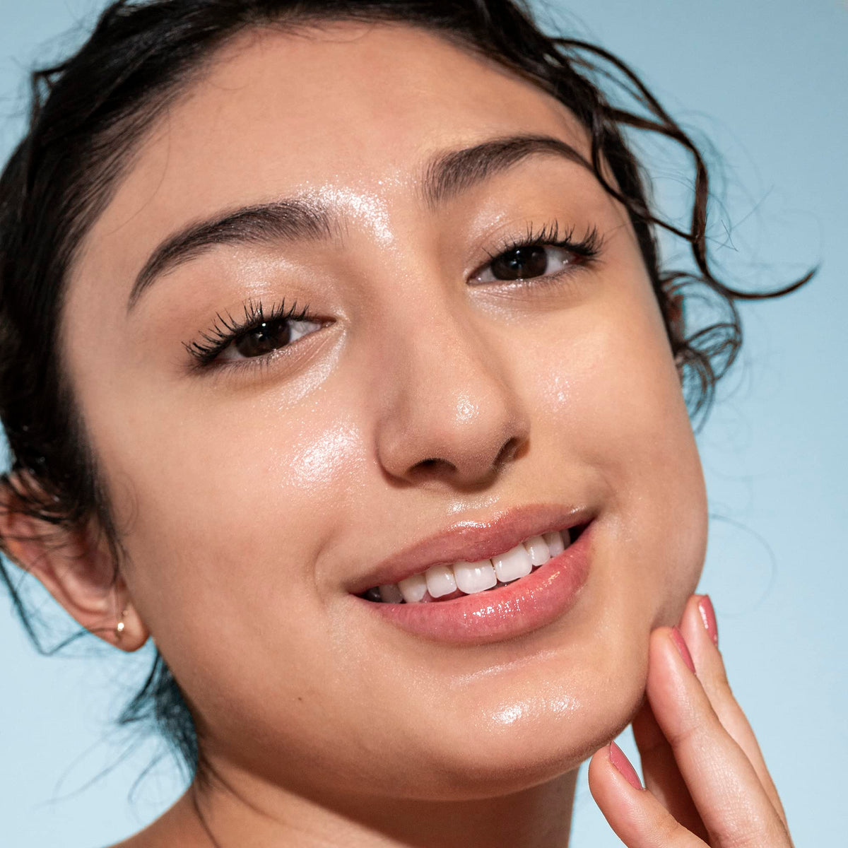 Pacifica Wake Up Beautiful Cleansing Balm texture on skin