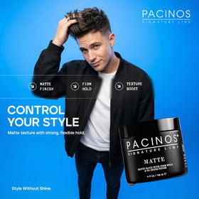 Pacinos Matte Hair Paste 4 fl oz opened showing texture