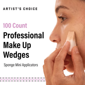 Pack of 100 Artist's Choice triangle cosmetic sponges