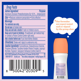 Pack of 4 Dry Idea Unscented Roll-On Deodorants