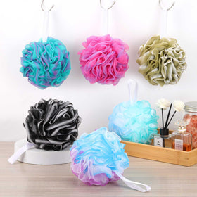 Pack of 6 BTYMS loofah sponges in different cute colours