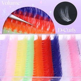 Pack of Winifred Colored Lash Clusters showing all 9 colours