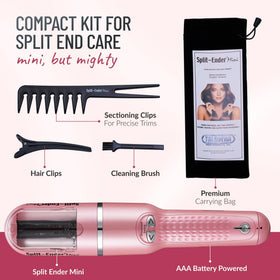 Package of Split-Ender Mini cordless trimmer on a white background