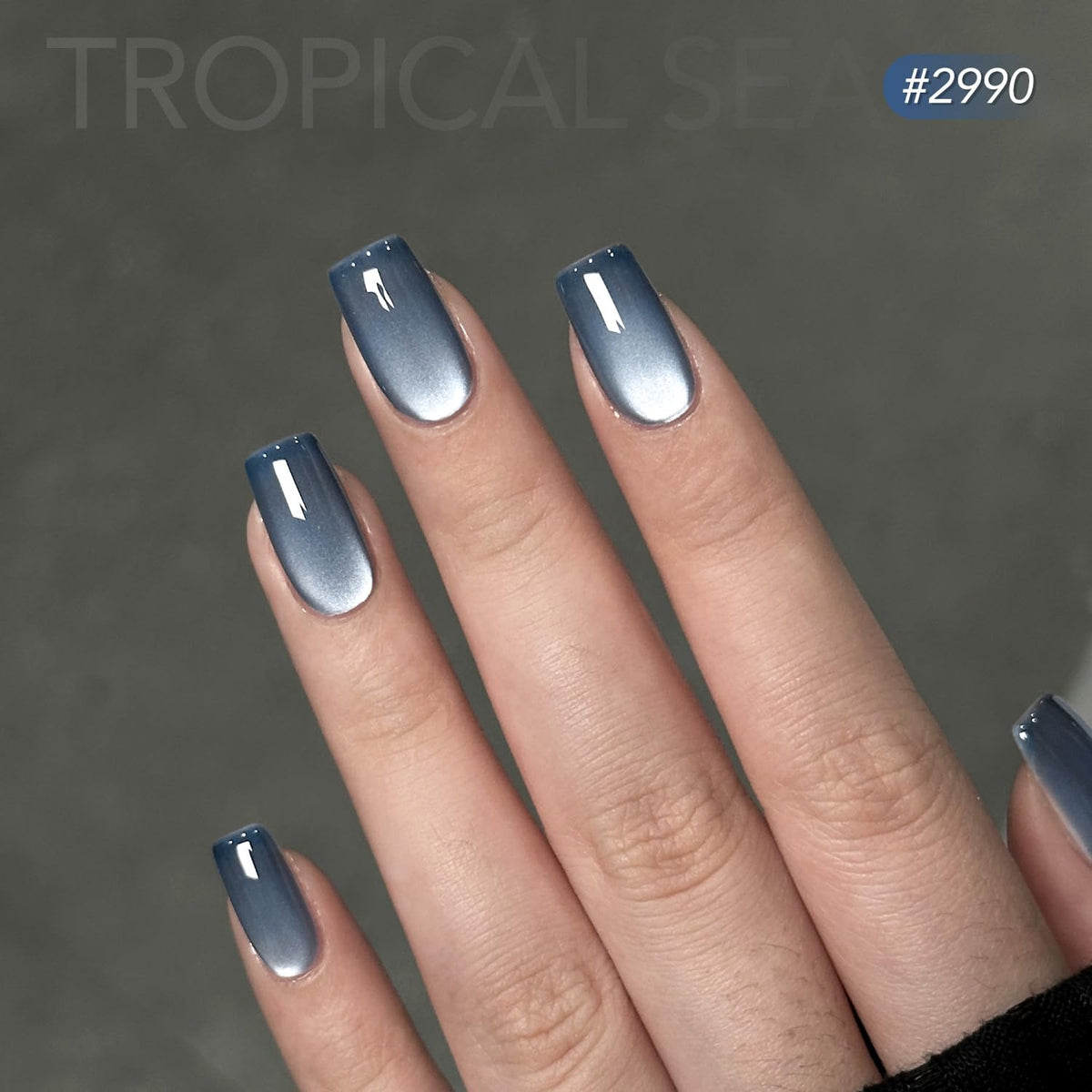 Packaged GAOY Gel Polish Set with six colours and cat eye magnet