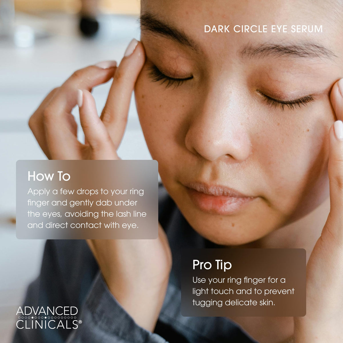 Packaging of Advanced Clinicals Dark Circle Caffeine Under Eye Serum