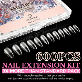 Packaging of AZUREBEAUTY Medium Stiletto Nail Tips
