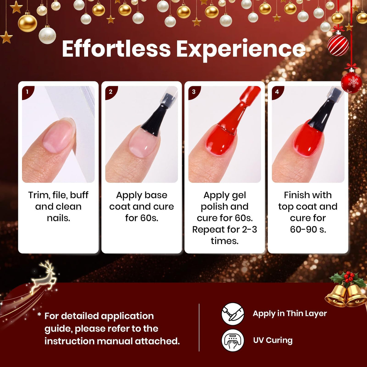 packaging of beetles Gel Polish Glitter Gel Nail Polish Set