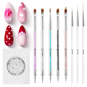 Packaging of beetles Gel Polish Nail Art Brushes 8pcs
