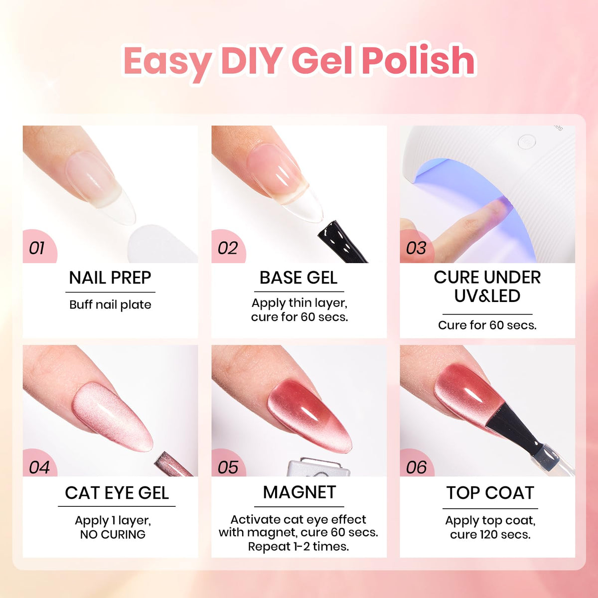 packaging of beetles Gel Polish Nude Gel Polish Set