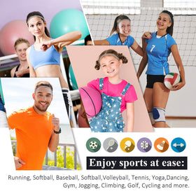Packaging of Bememo 4-pack sport headbands in gray