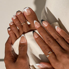 Packaging of BTArtbox Press On Nails Kismet Duo with included accessories