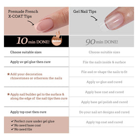 Packaging of BTARTBOXNAILS SkinTone French Tip Press On Nails Kit