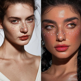 Packaging of Cardiyar Glitter Freckles face tattoos