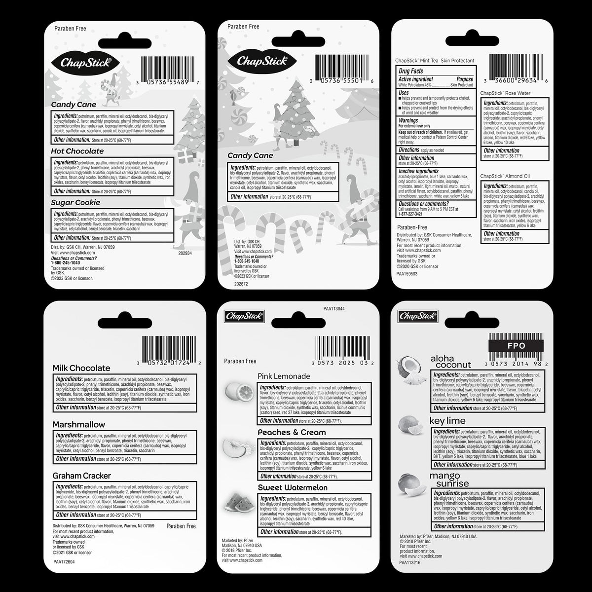 Packaging of ChapStick Fan Favorites Multi-Pack