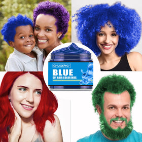 Packaging of CMWGKBC Temporary Hair Colour Wax with four colours