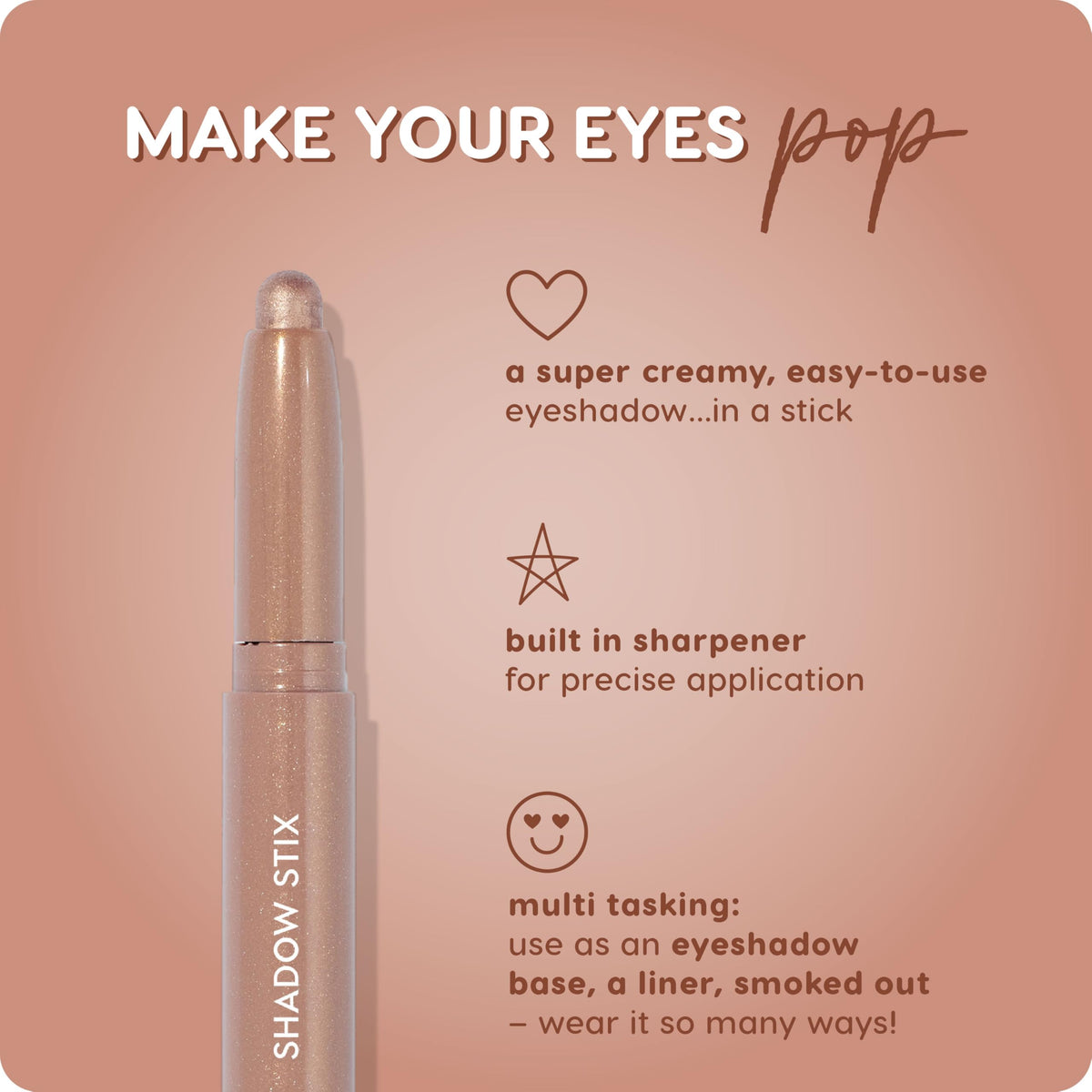 Packaging of ColourPop Shadow Stix Cream Eyeshadow Stick