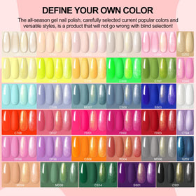 Packaging of COSCELIA Gel Nail Polish Kit