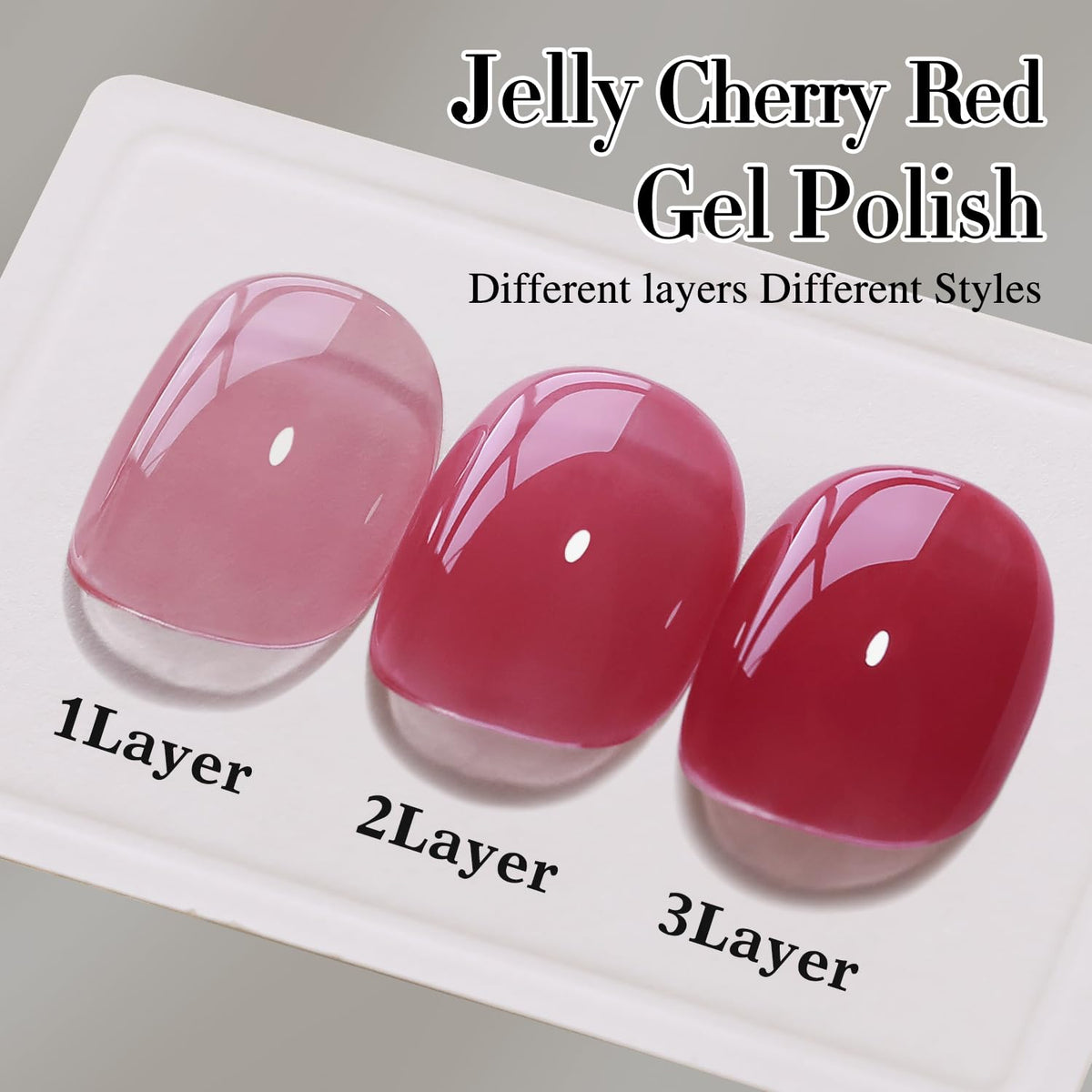 Packaging of Double Rhythm Dark Rose Red Gel Polish