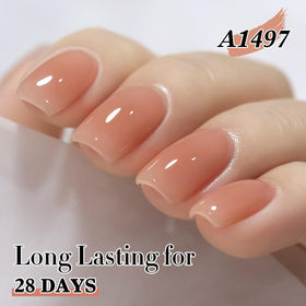 Packaging of Double Rhythm Gel Polish Light Orange Pink 15ml
